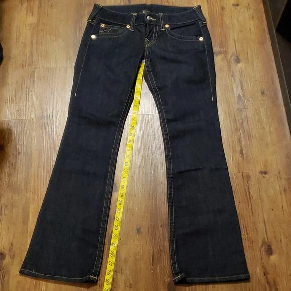 True religion jeans excellent condition dark wash boot cut pocket flap - Picture 1 of 9